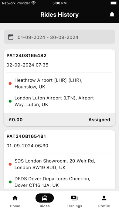 Platinum Airport Transfer Screenshot