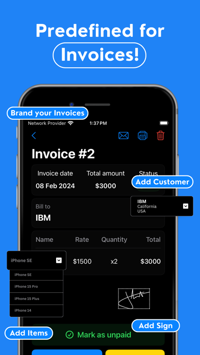 Invoice Maker & Smart Receipts Screenshot