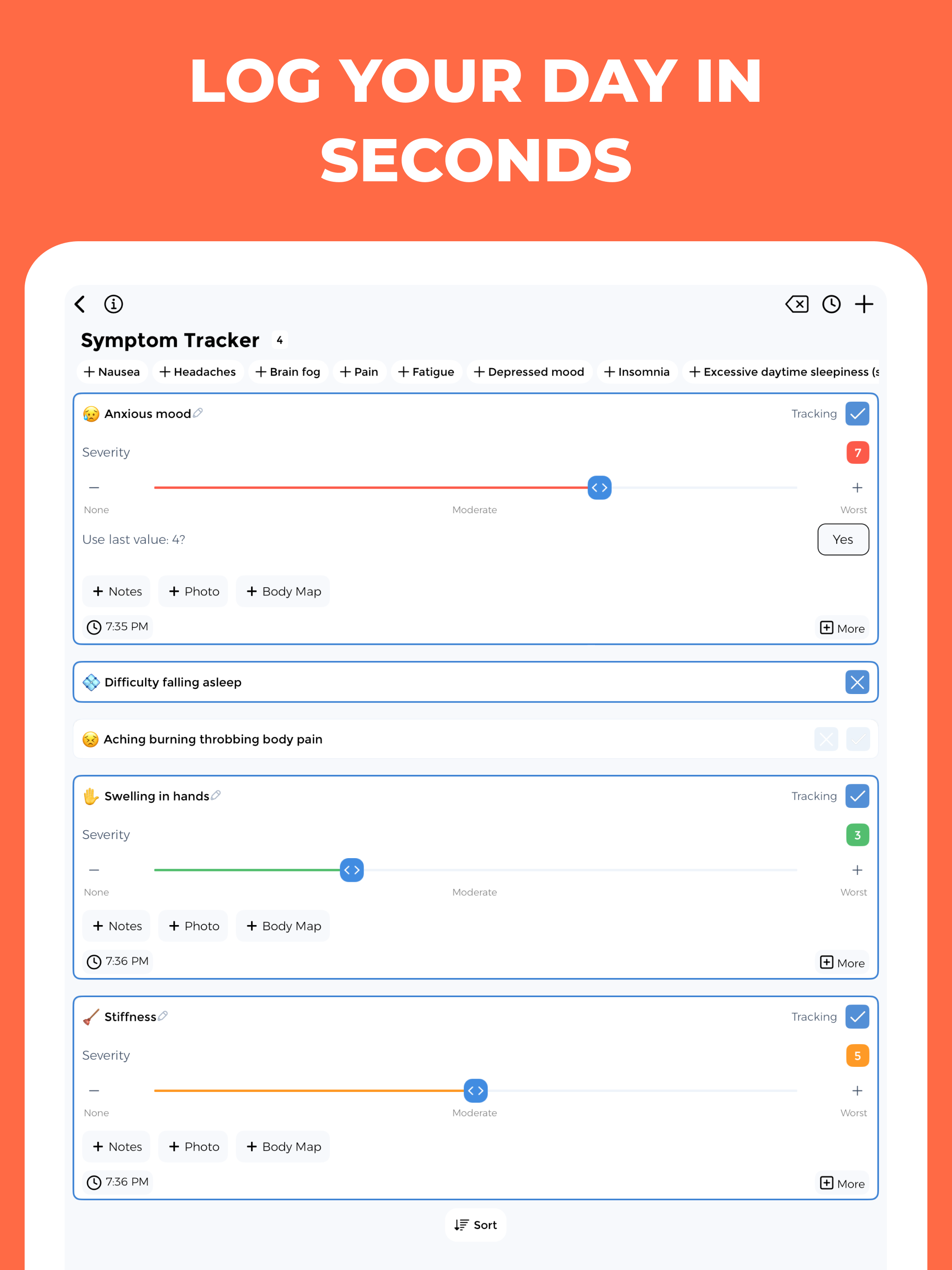 HIV Symptom Tracker screenshot 12