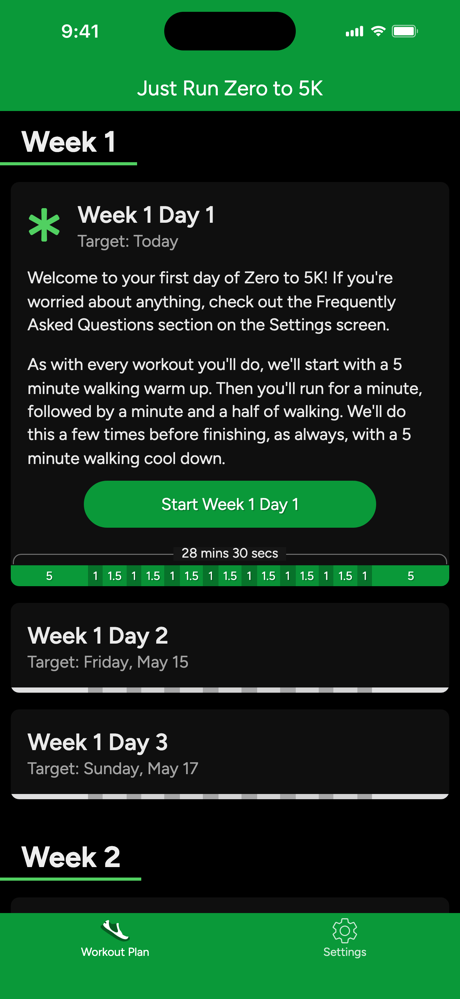 Just Run: Zero to 5K (+10K) screenshot 5