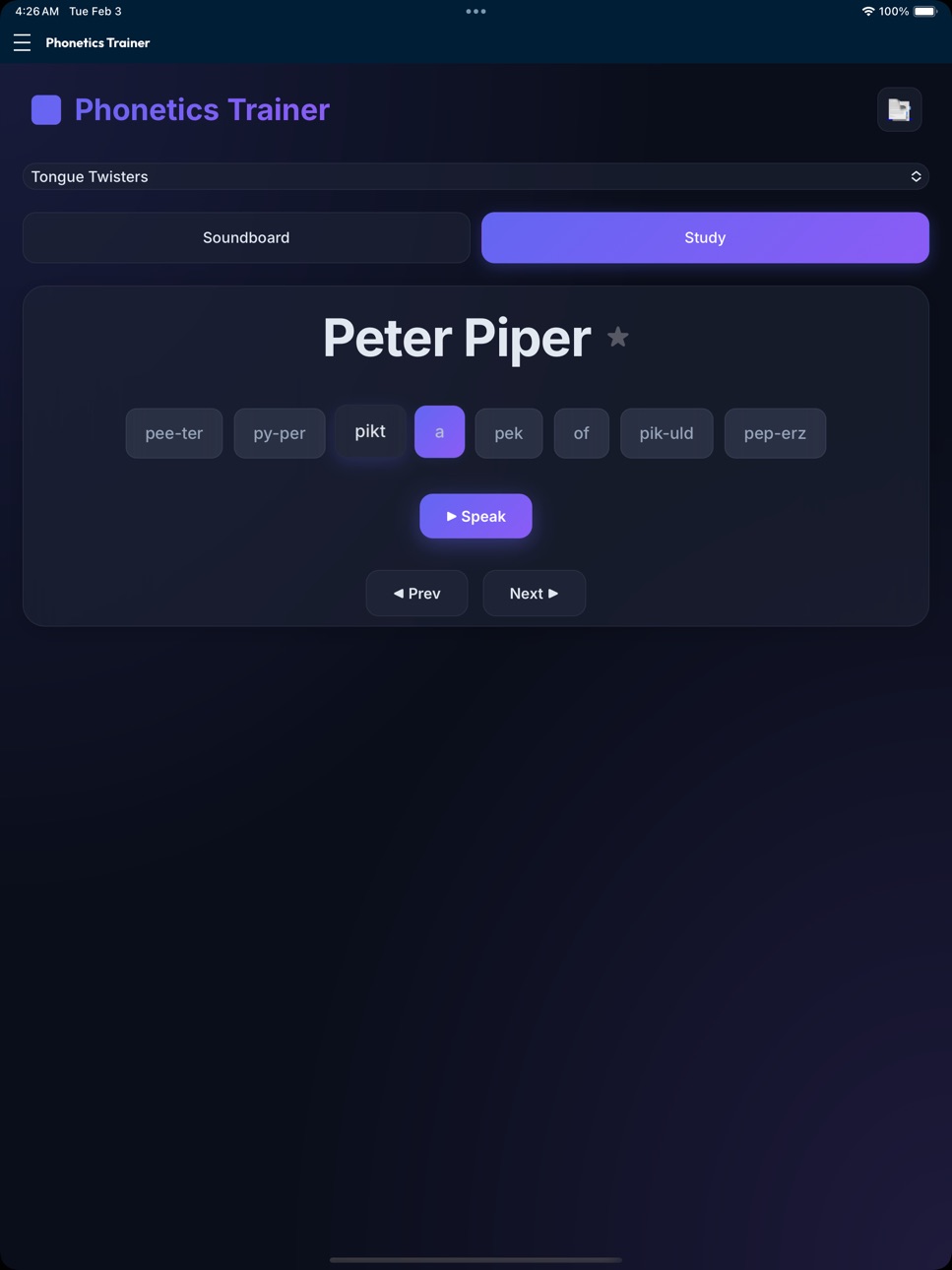 iPad screenshot