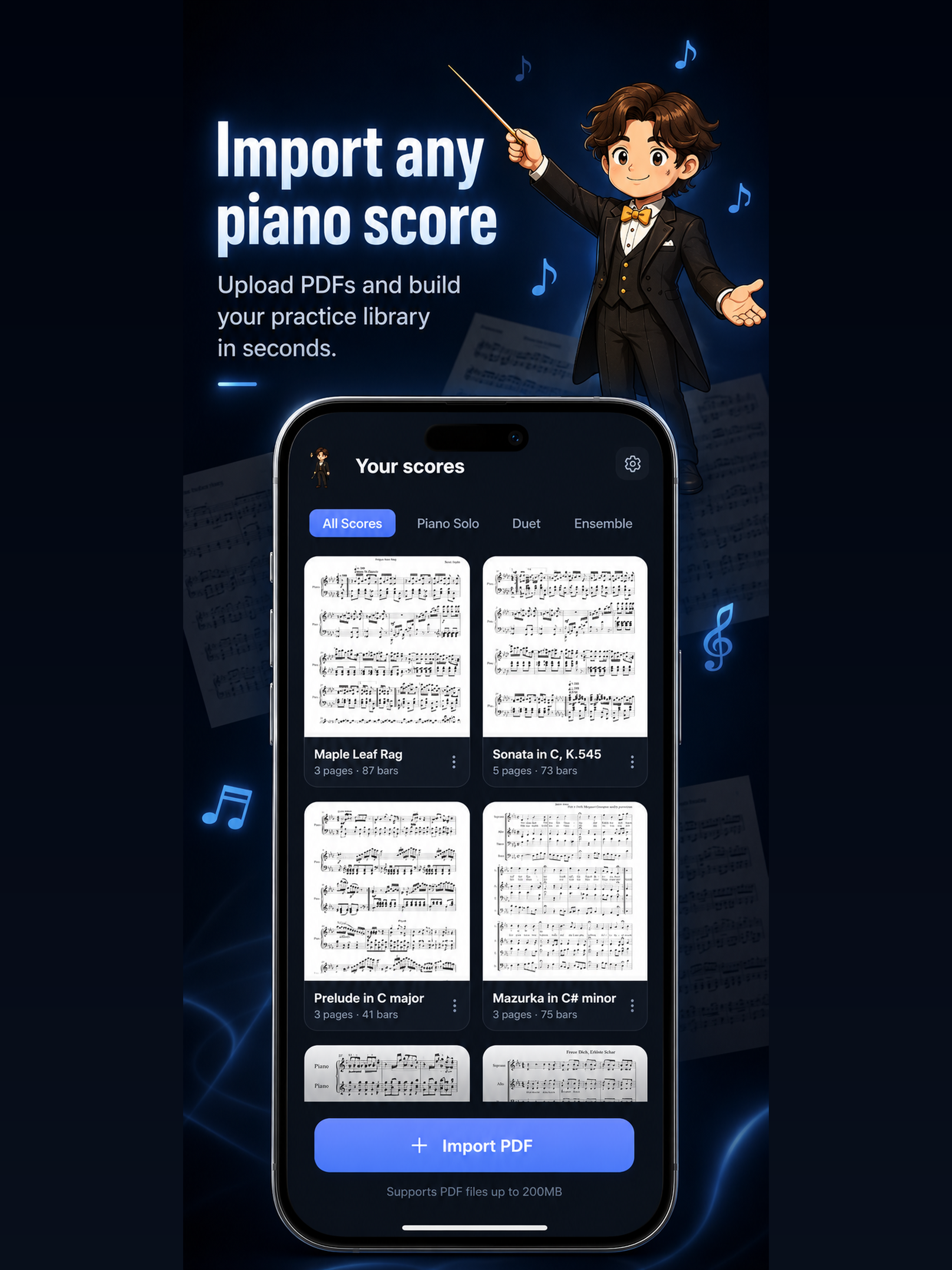 NoteFall: Piano Sheet Music