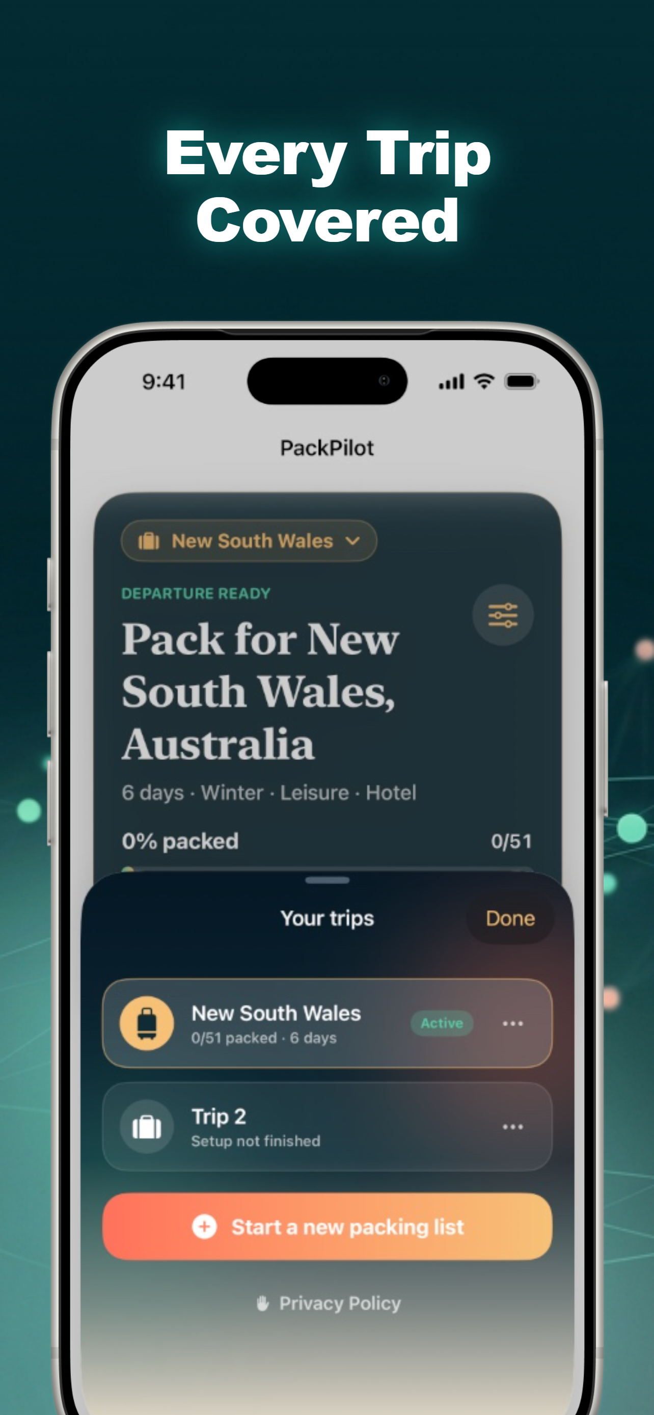 Travel Pack Planner screenshot 5