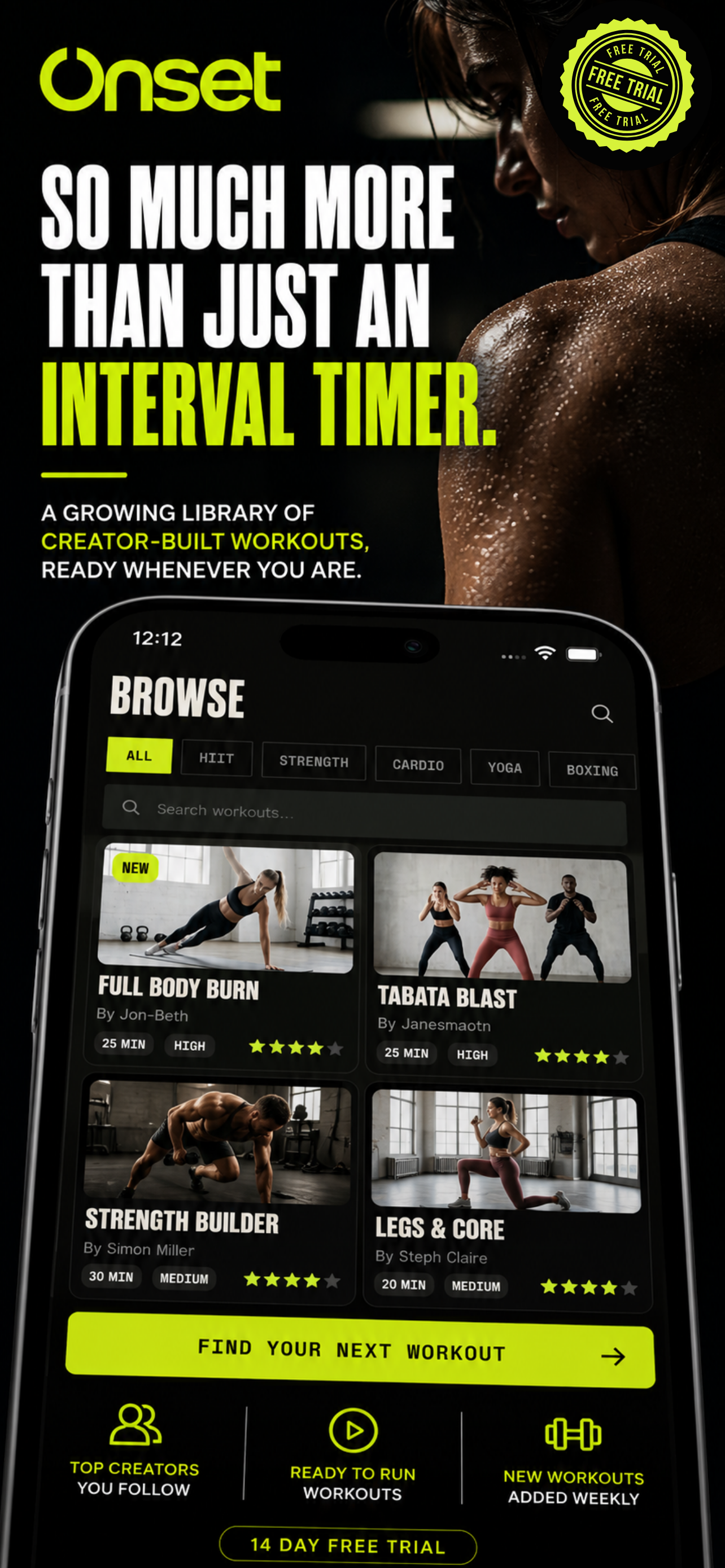Onset Workouts screenshot 3