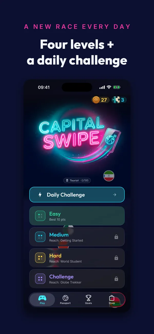 Screenshot #2 pour Capital Swipe