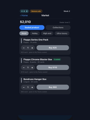Slab: Baseball Card Dealer iPad screenshot