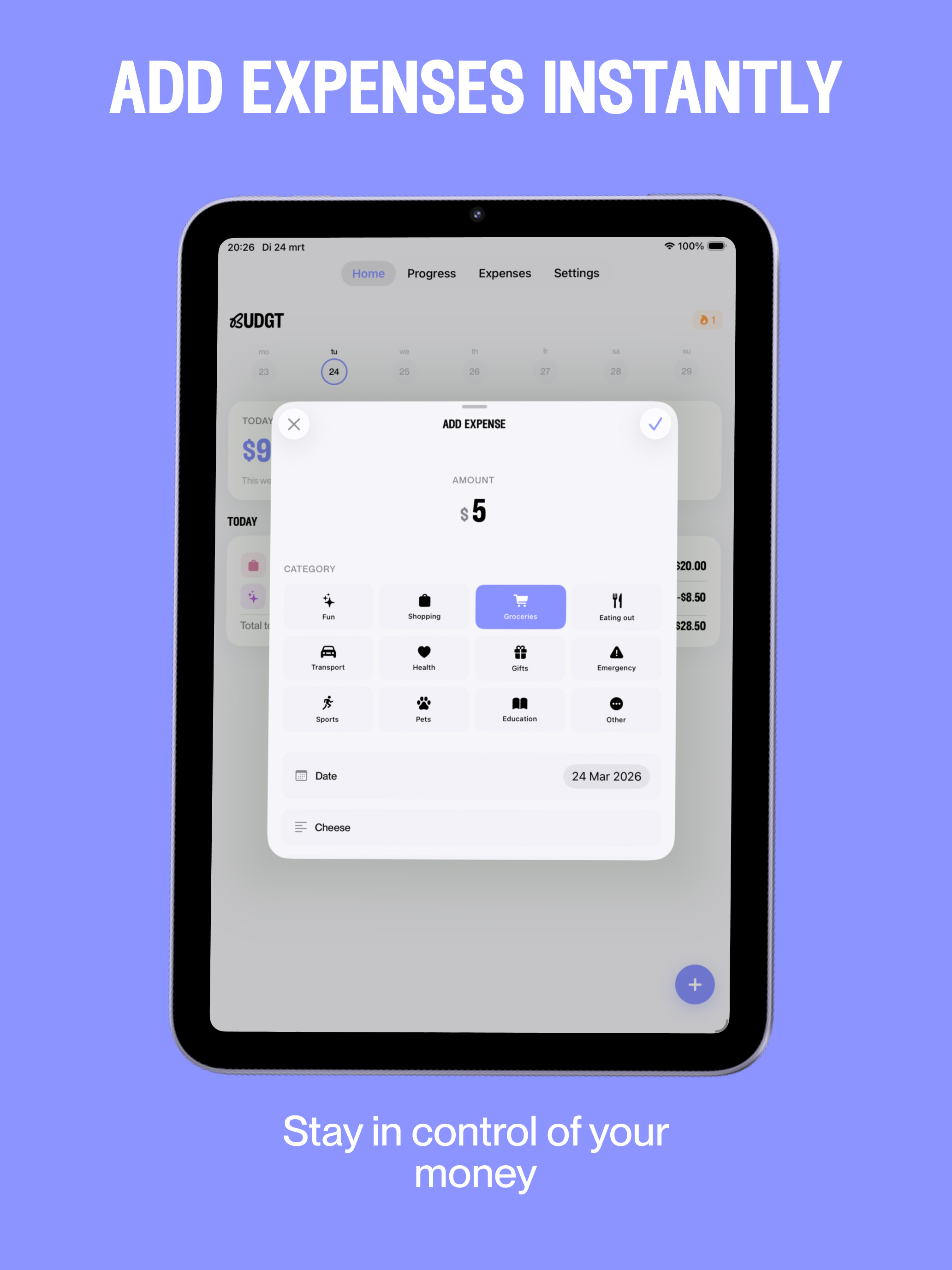 Budgt - Expense Tracker