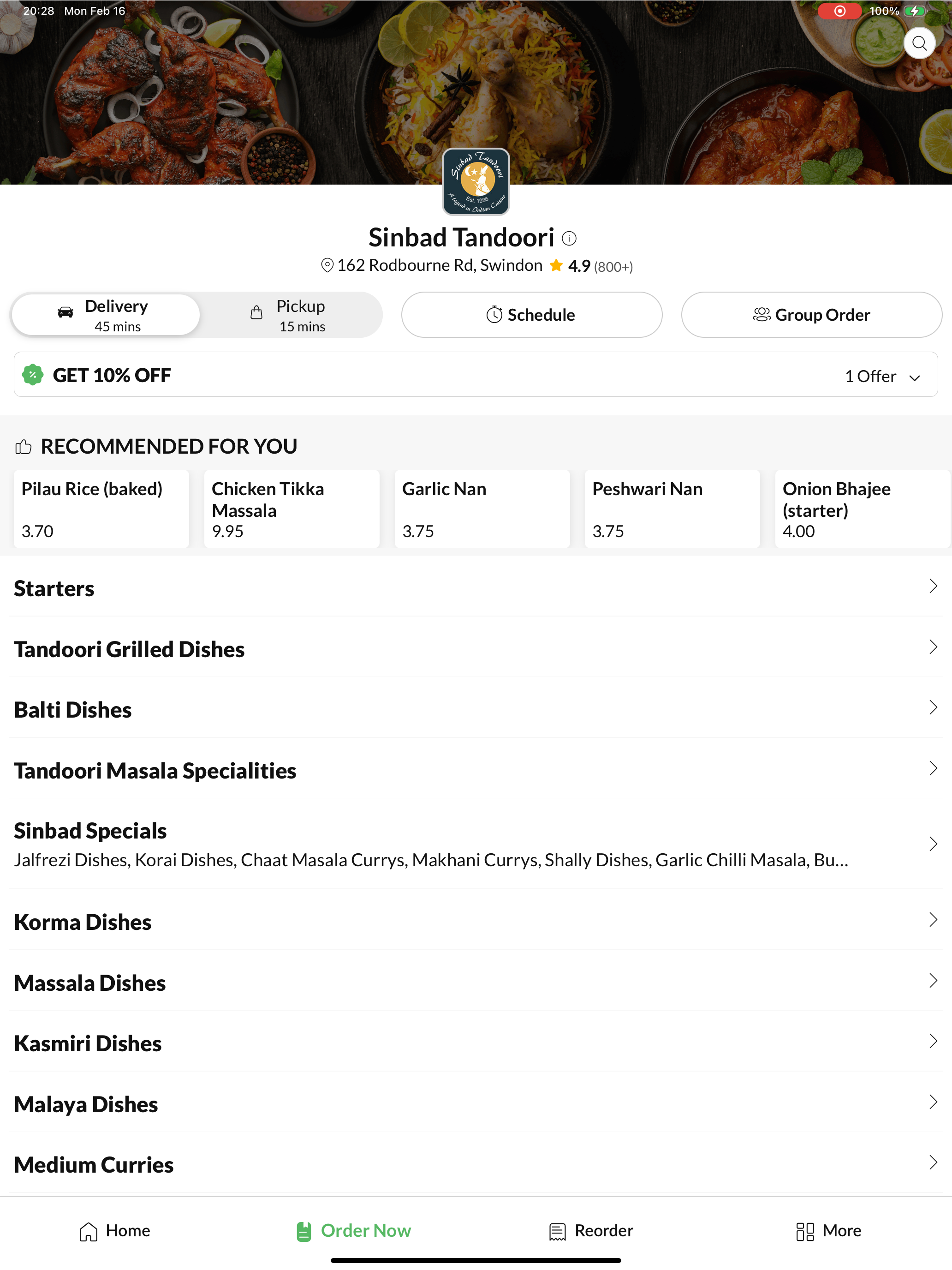 Sinbad Tandoori