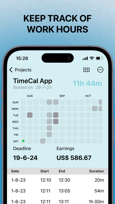Timekeeper - Time calculator iPhone screenshot 1 - Productivity app