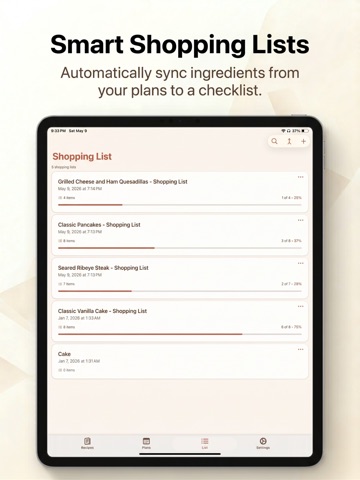 Cookora iPad screenshot