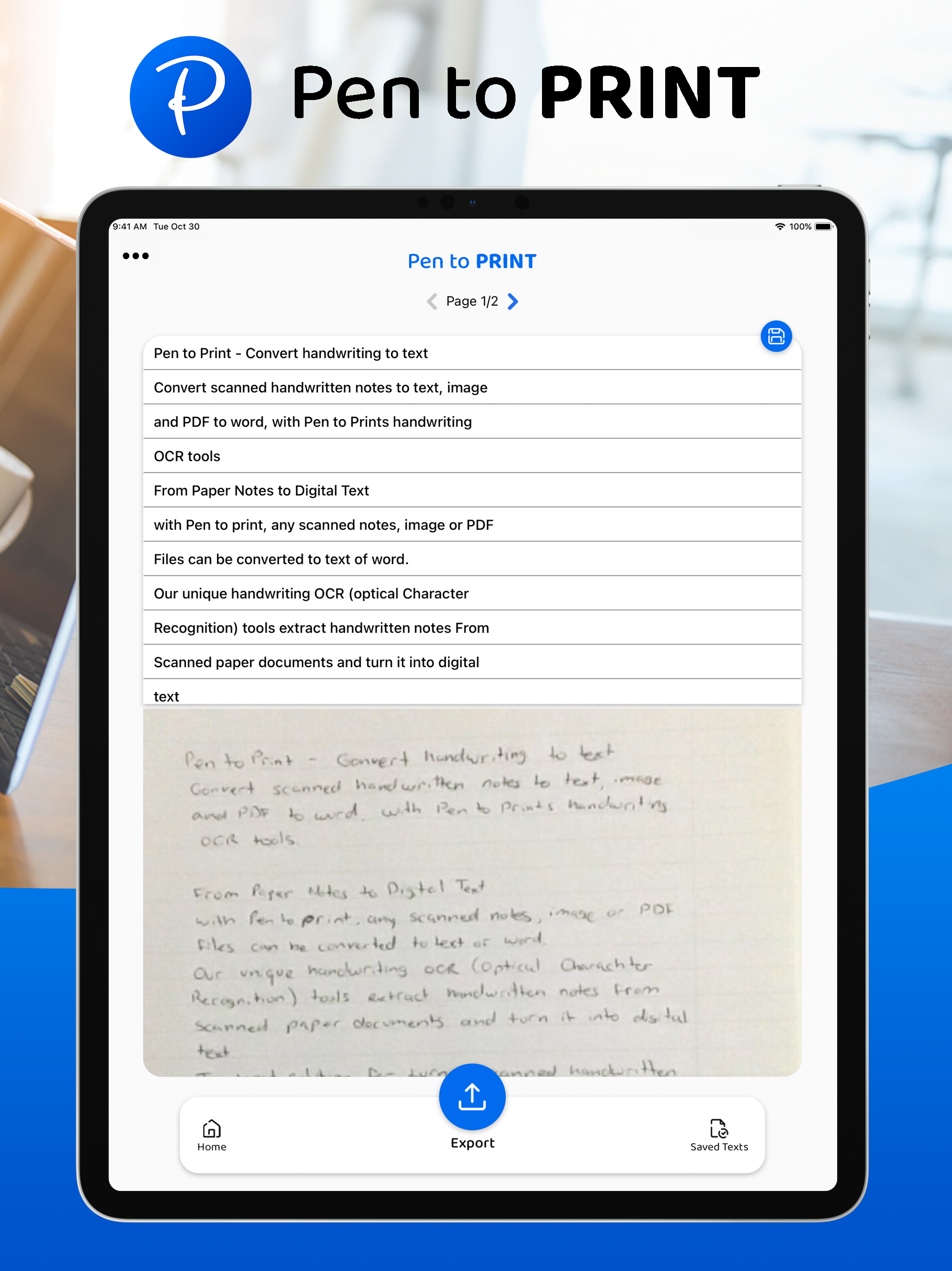 PenToPrint Handwriting to PDF screenshot 11