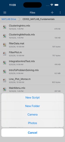MATLAB Mobile screenshot