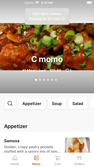 Moh Moh Licious app screenshot 2