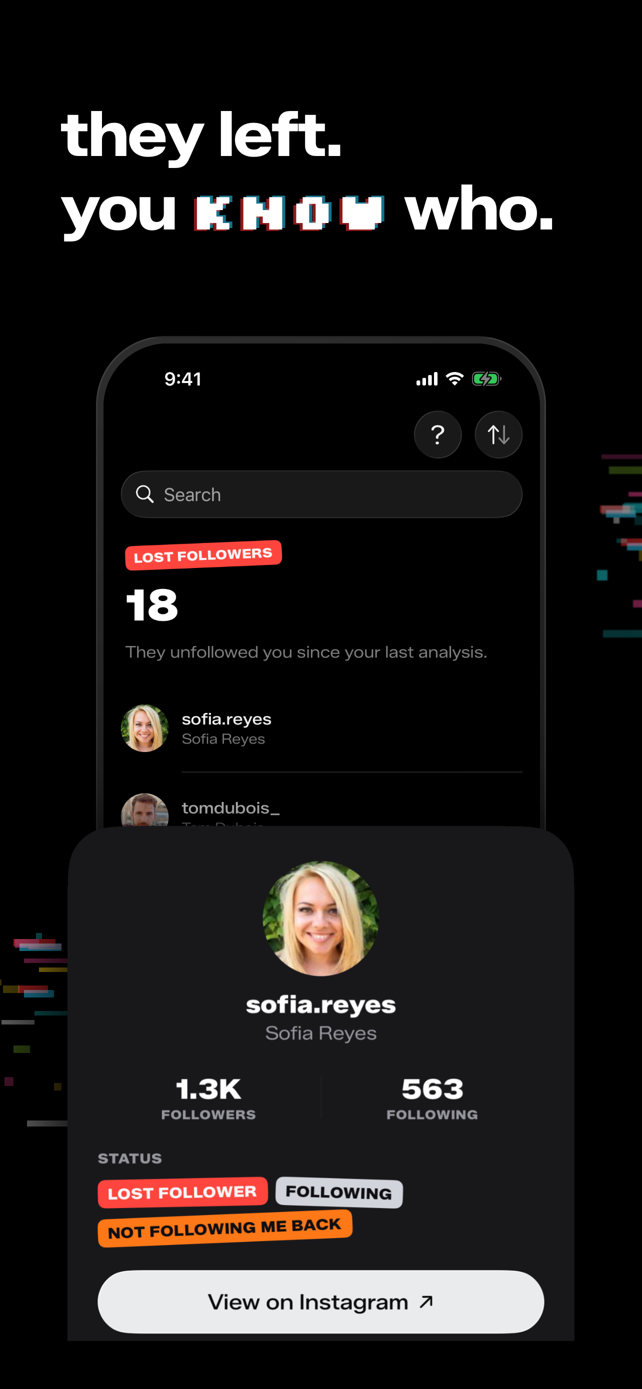 Reports+: Unfollowers & Ghosts screenshot 3