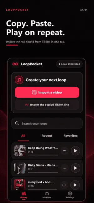 LoopPocket: Save Your Sounds screenshot 1