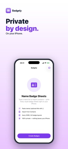 Badgely: Name Badge Maker Screenshot 3 of 3