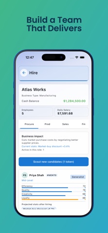 Biz Empire: Business Tycoon iPhone screenshot