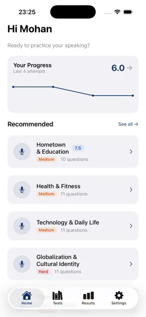 IELTS MySpeaking: Test Prep screenshot 1