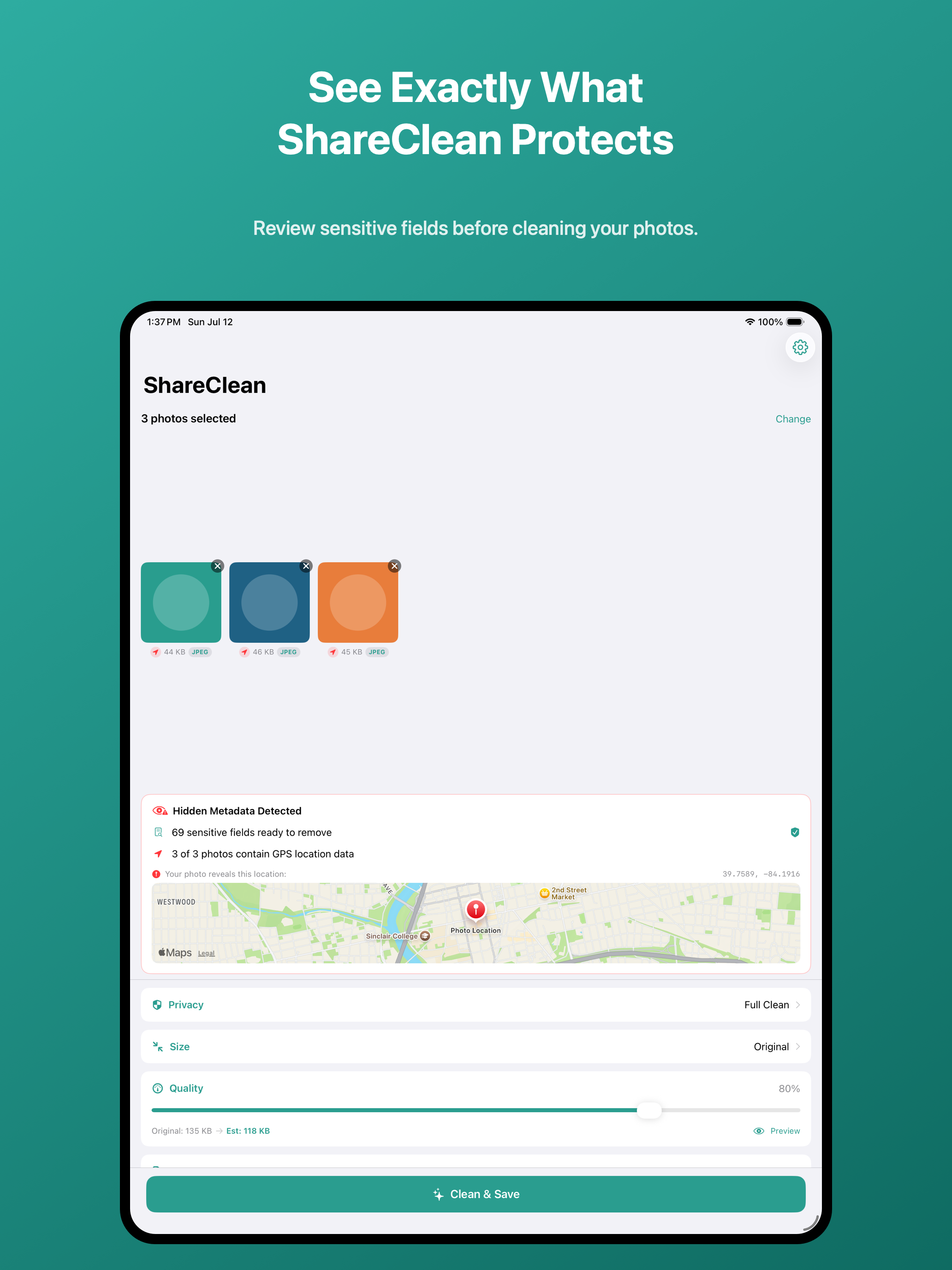 ShareClean-Photo Privacy Tool screenshot 9