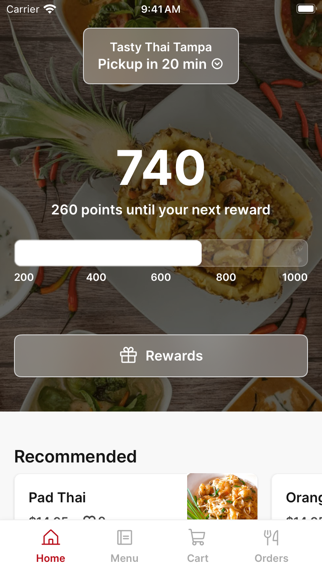 Tasty Thai To Go iPhone screenshot 1 - Food & Drink app