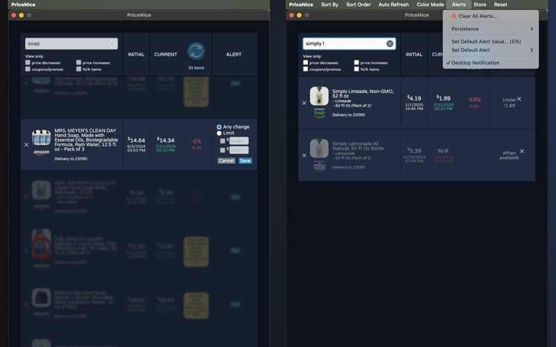PriceNice app screenshot 2