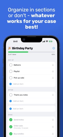 Checklist: Reusable Lists Screenshot 7 of 9
