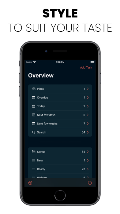 NextAction App iPhone screenshot 7 - Productivity app