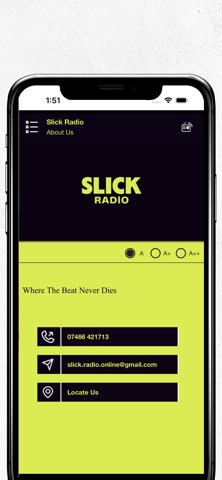 Slick Radio screenshot