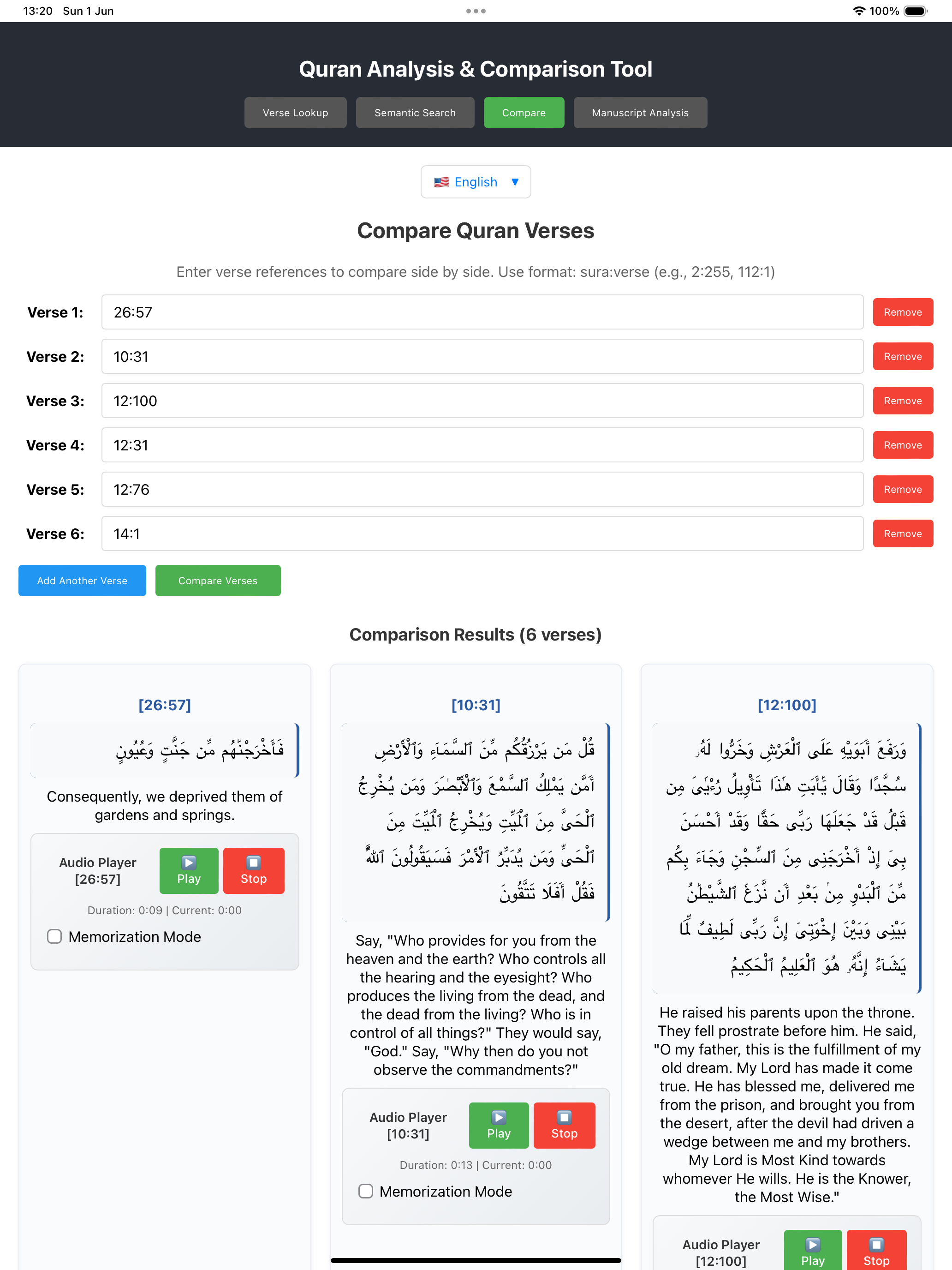 QuranCompare screenshot 15
