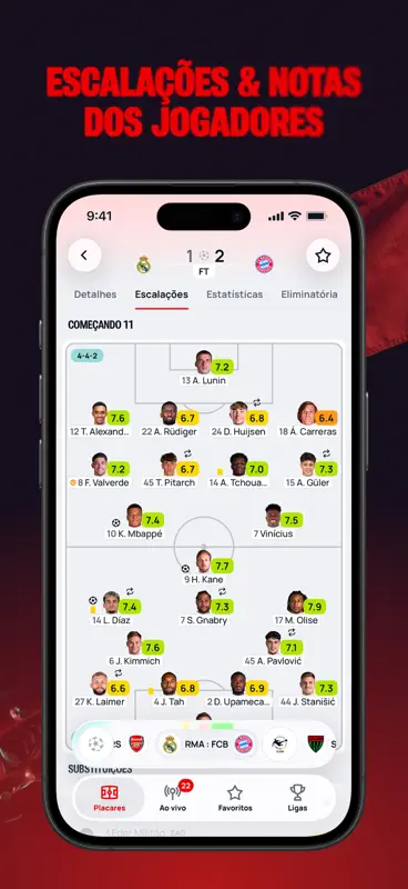 Superscore - Placar de futebol screenshot 5 of 6
