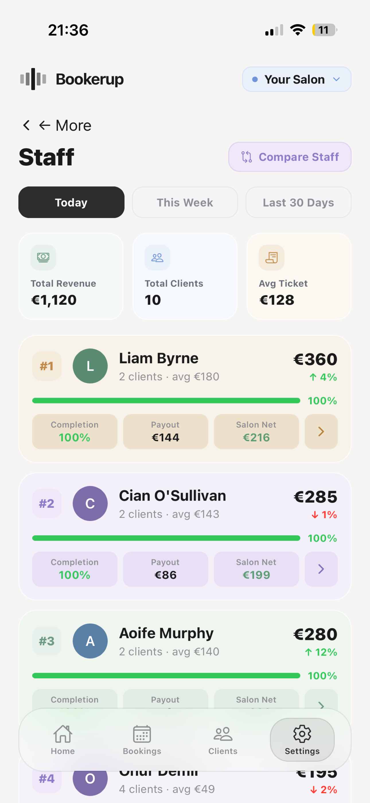 Bookerup: Salon Manager screenshot 3