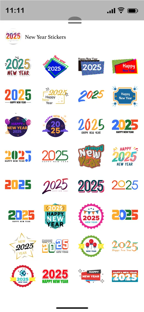 Screenshot #2 pour Happy New Year Sticker Emoji