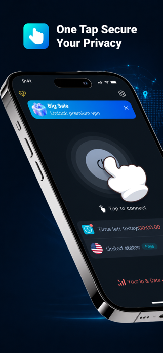 BLUE VPN - Master & Safe Screenshot 1 of 4