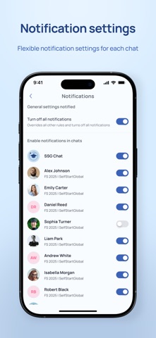 SelfStartGlobal Chat screenshot