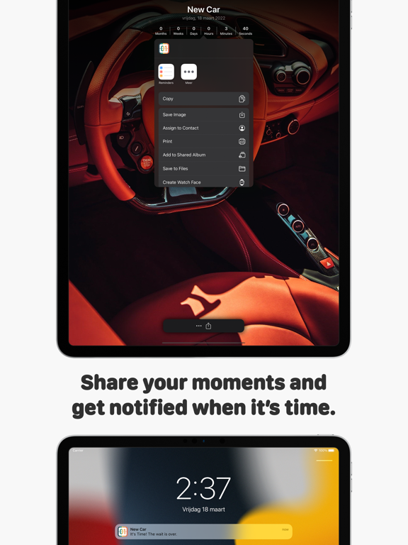 Countdown - Count Days Since iPad screenshot 6 - Lifestyle app