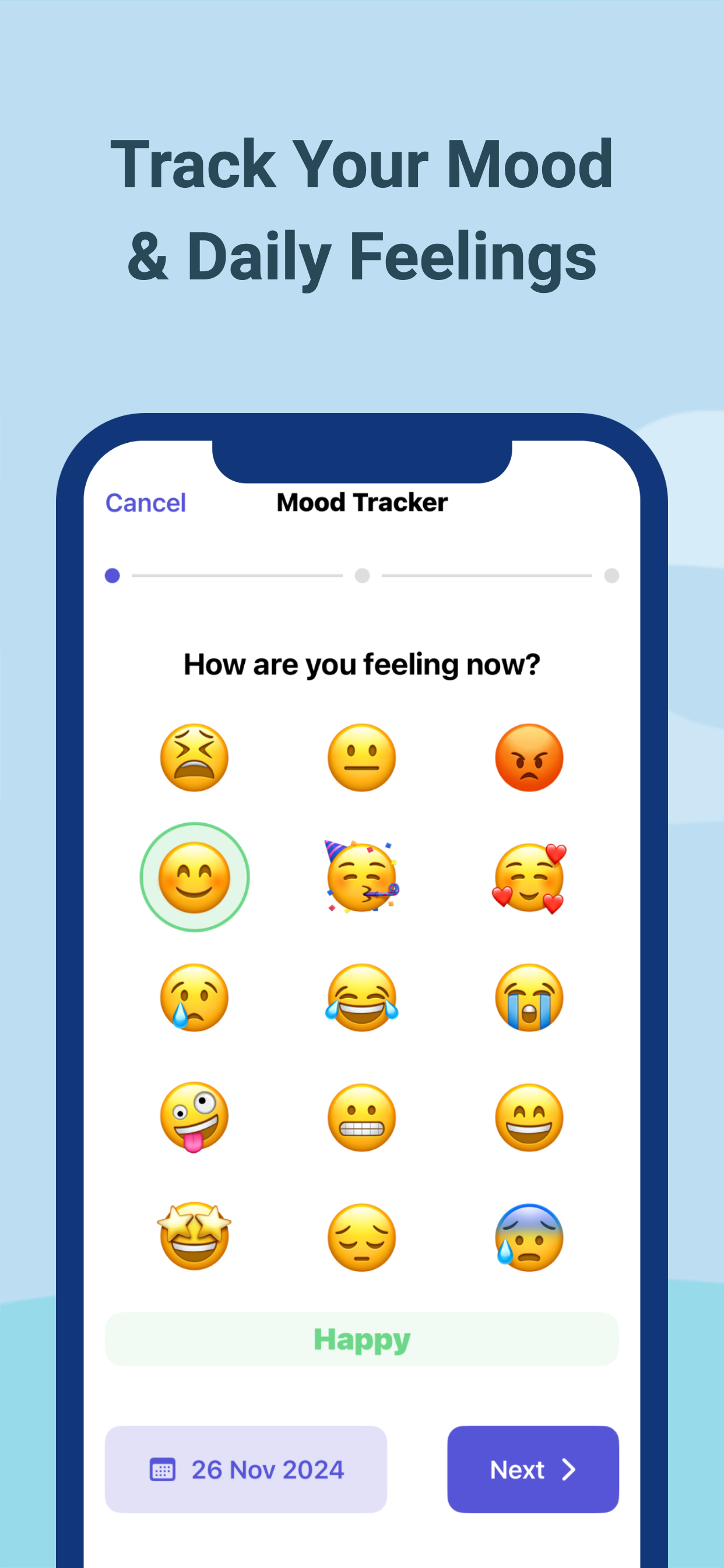 Happiness Tracker - Moodis
