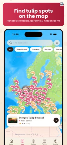Tulip Trip Planner screenshot