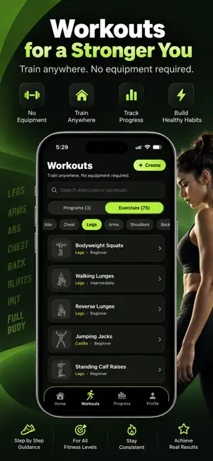 The Workout App: Home & Gym screenshot 1
