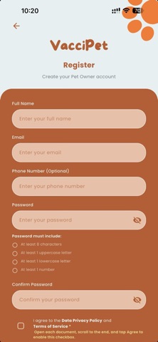 VacciPet App Screenshot 5 of 6