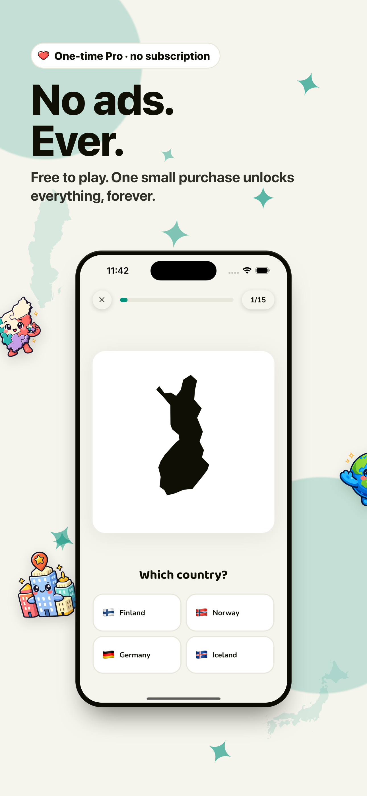 GeoSurf: World Map Quiz screenshot 6