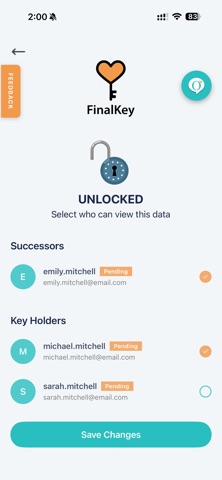 MyFinalKey screenshot