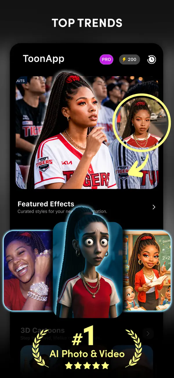 Screenshot #1 pour ToonApp: Vidéo IA, Photo Anime