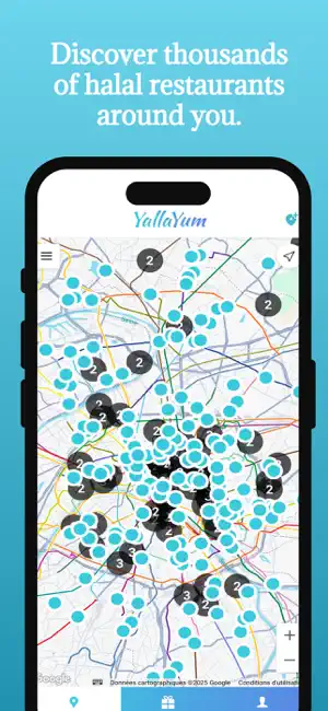Yalla Yum Restaurant Halal Map screenshot 1