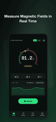 EMF Detector・Ghost Detector iPhone screenshot