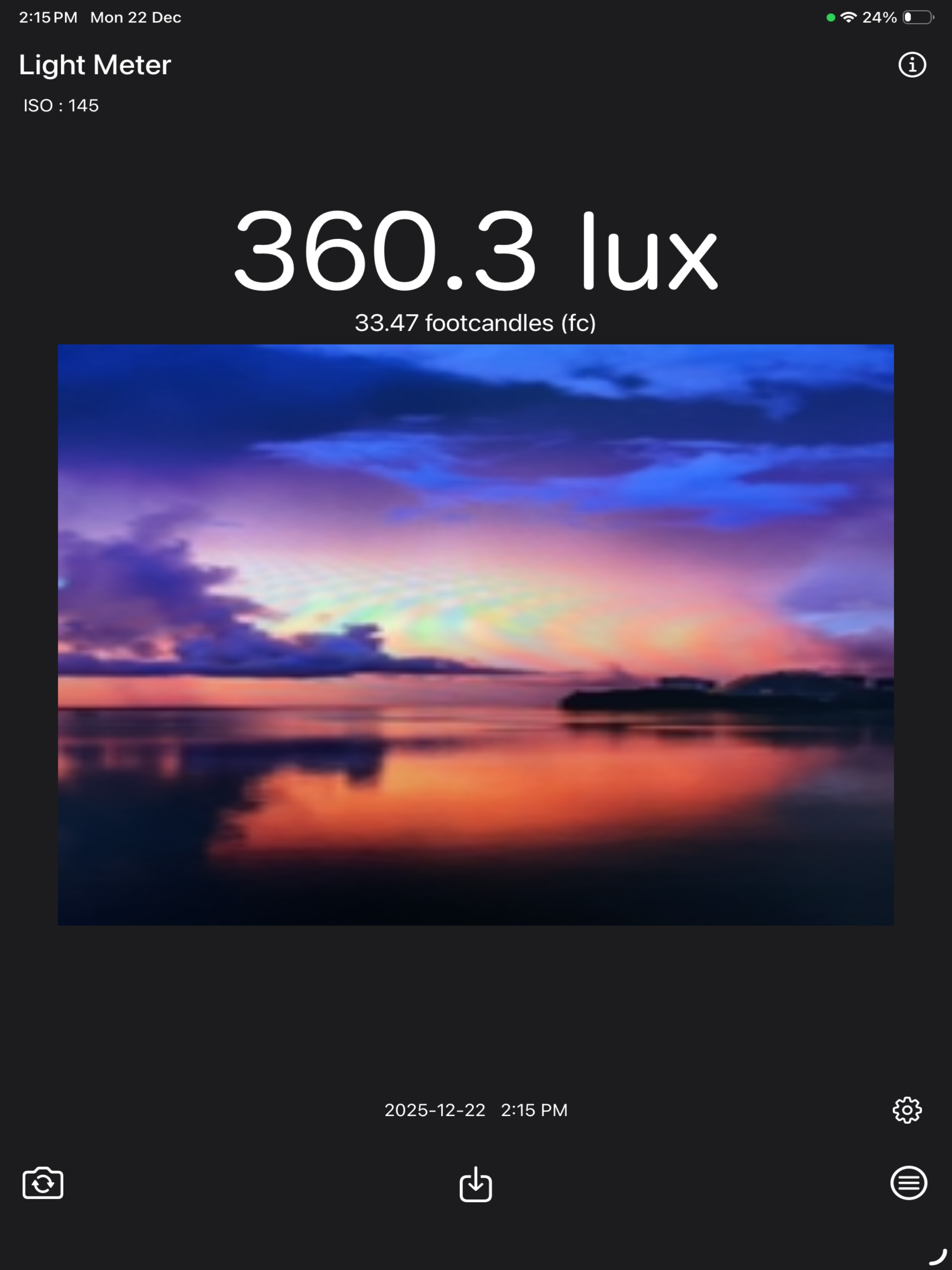 Light Meter - Brightness Calc