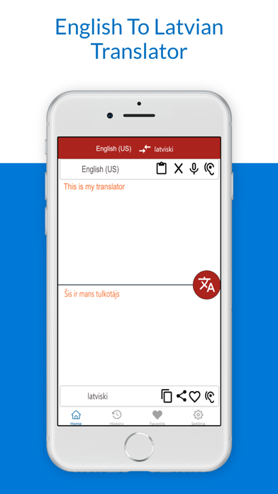English To Latvian Translator iPhone screenshot