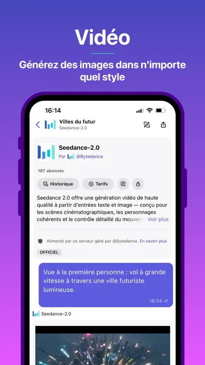 Screenshot 3 di 6 di Poe – Fast AI Chat