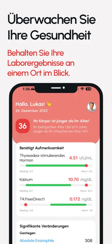 Bluttest-Ergebnisse VitalDots screenshot 1 of 10