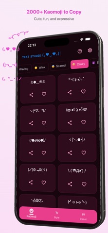 Text Studio: Kaomoji screenshot
