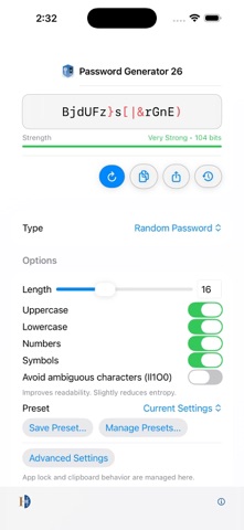 Password Generator 26 screenshot